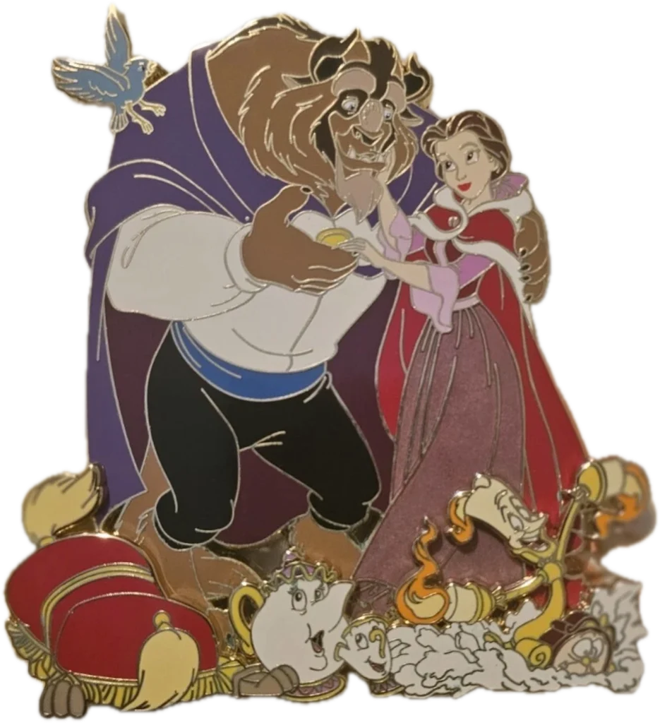 Emily ✨'s Belle and Beast Feeding Birds (Super Jumbo) pin