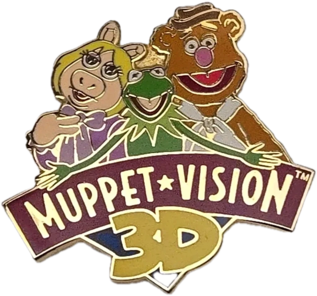 Emily ✨'s Muppet Vision 3D (Kermit the Frog, Miss Piggy, Fozzie Bear) pin